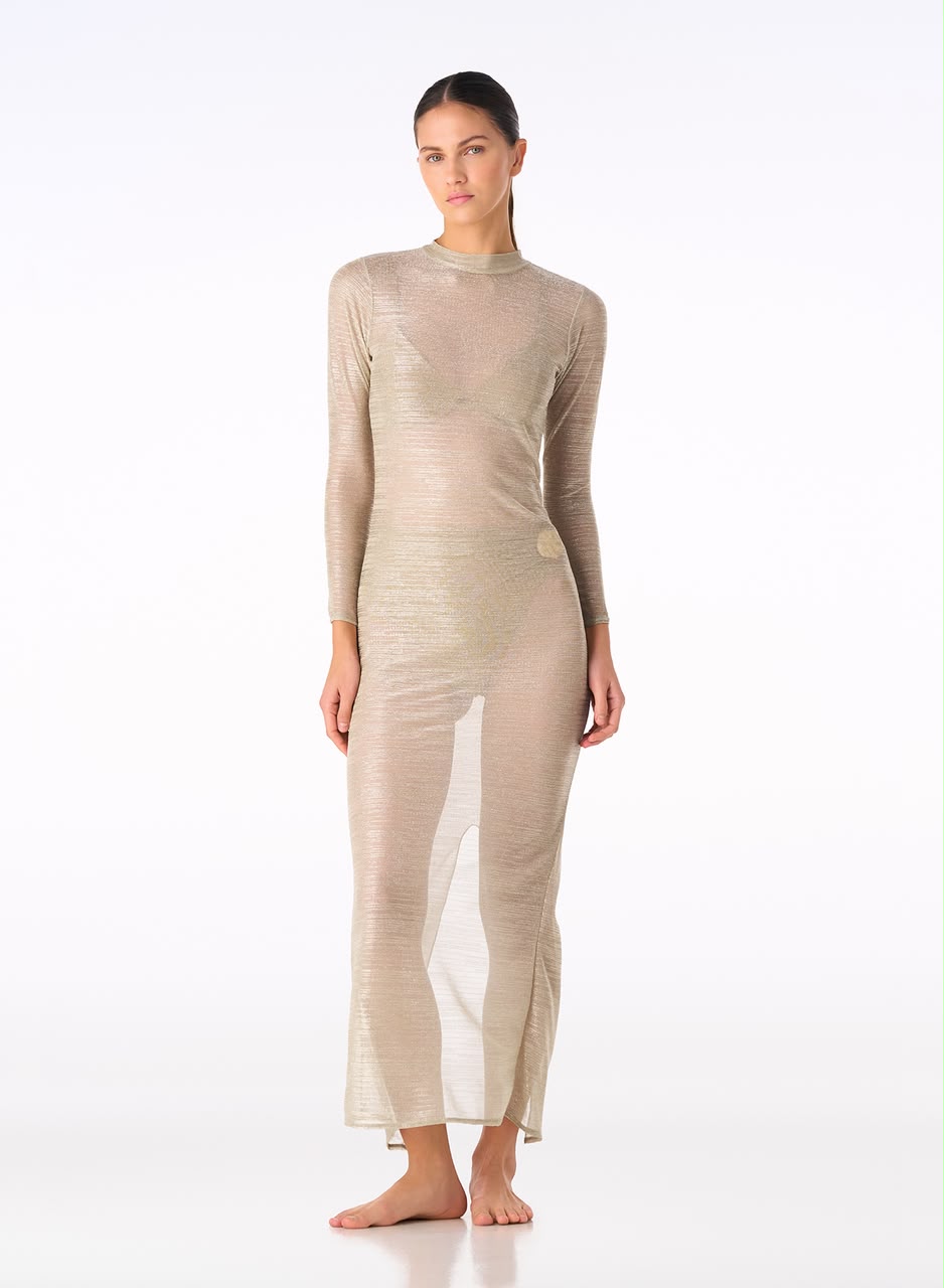 ALTHEA GOLDEN MESH DRESS