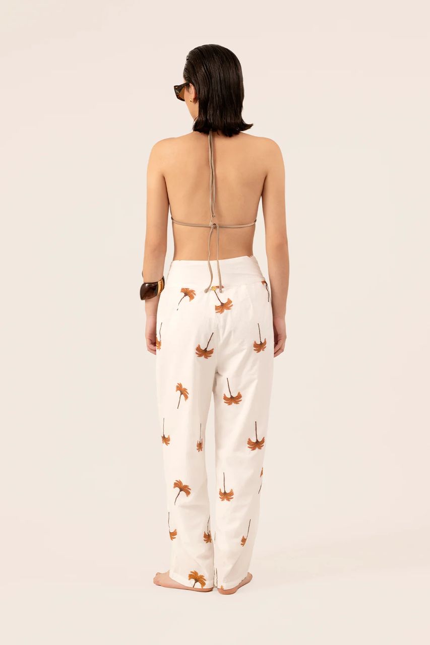 ORANGE PALM PANTS