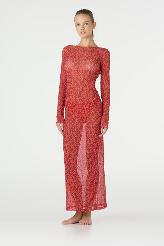 AMBER ROAR MAYA LONG DRESS
