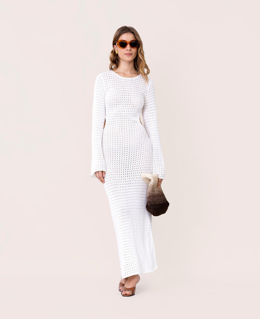 PEARL CROCHET LONG DRESS