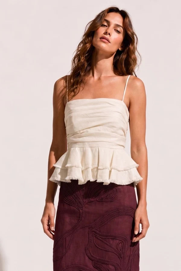 IRINA VAINILLA CROP TOP
