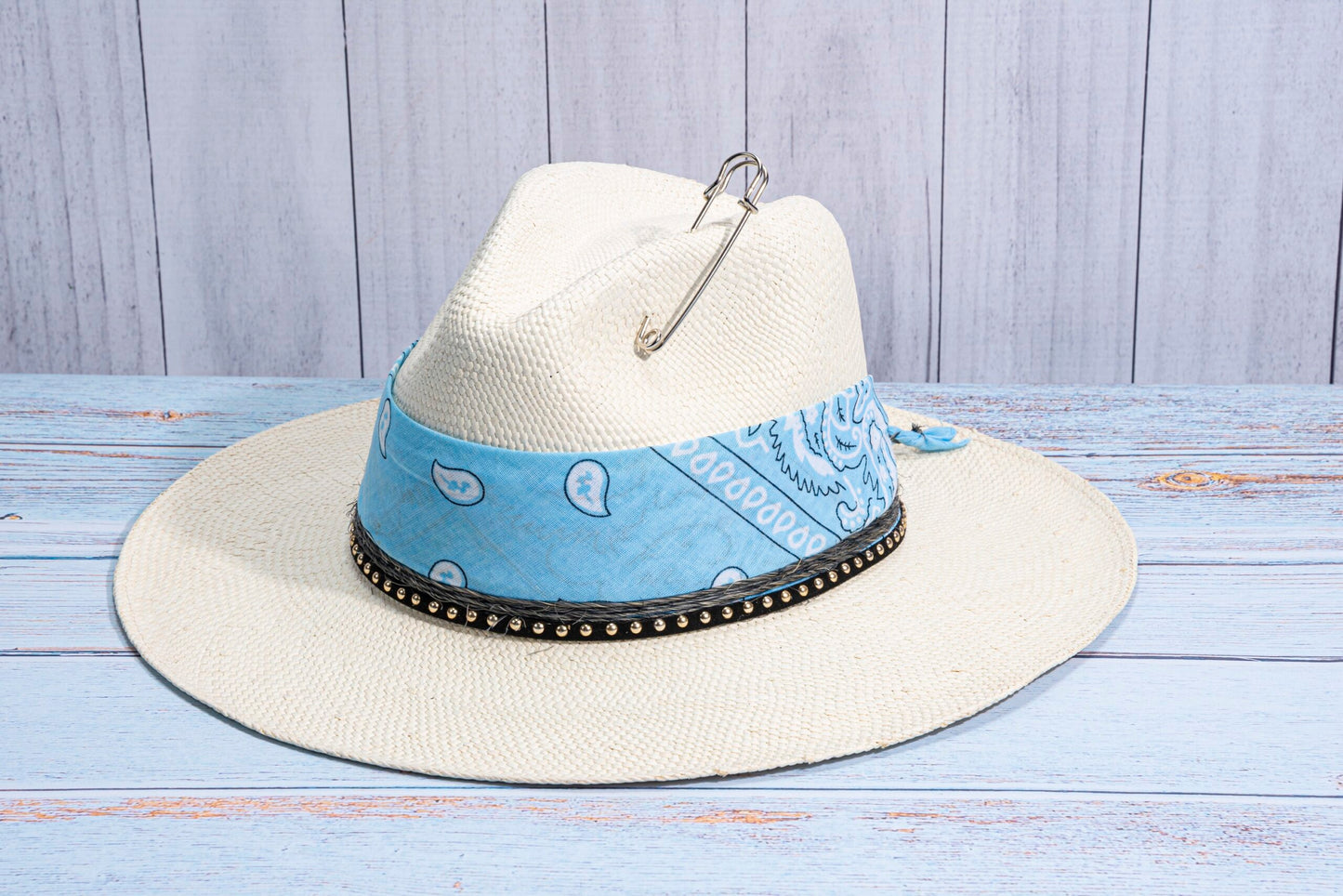 VECIIN BLUE BANDANA HAT