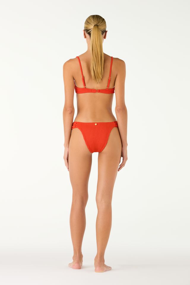PERLA & VICHY SHELL RED BIKINI