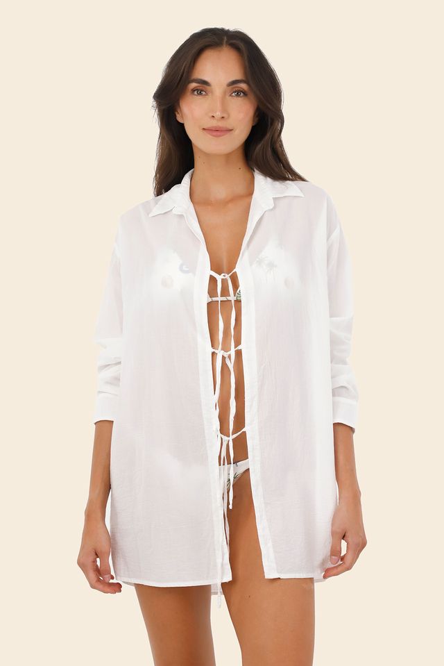 WHITE PALM SPELL SHIRT