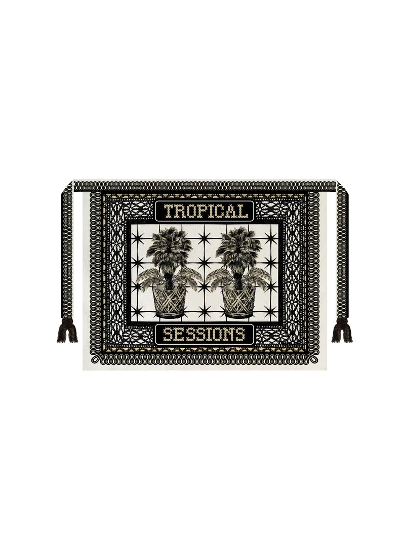 TROPICAL SARONG BLACK