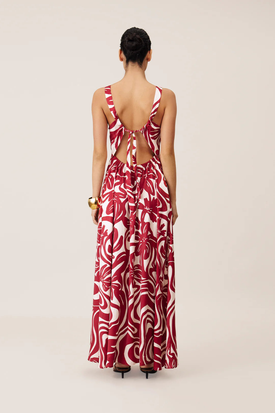 RED FLOWER DRESS
