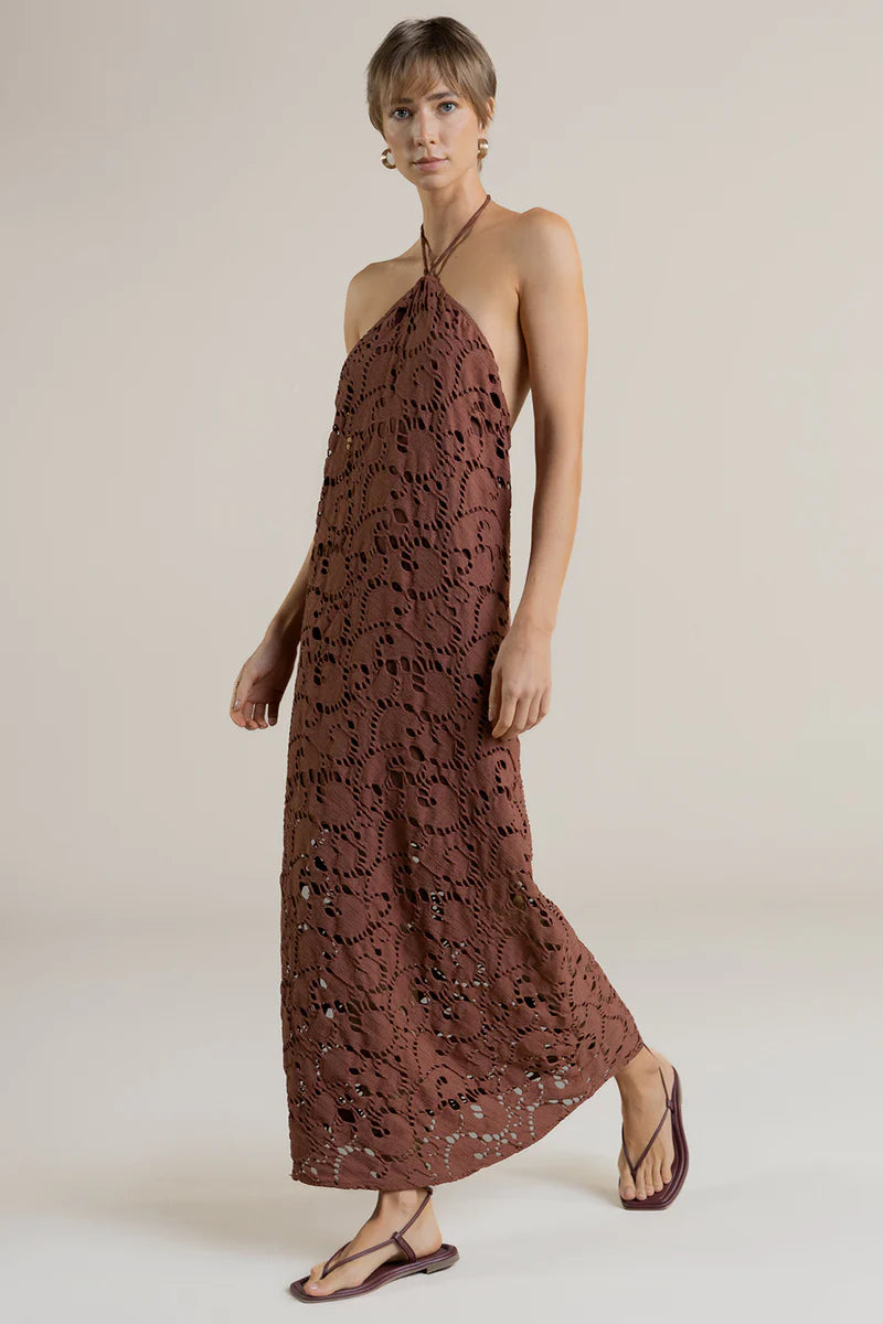 BROWN LACE DRESS
