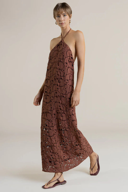 BROWN LACE DRESS