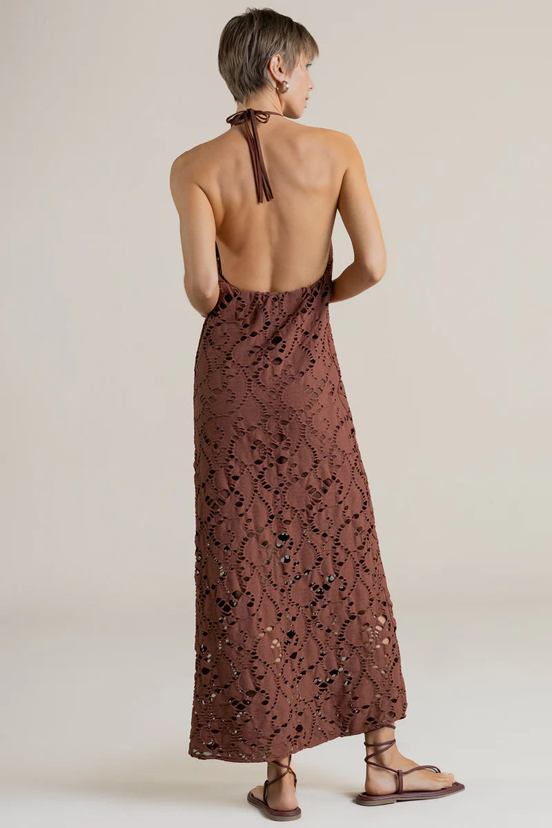 BROWN LACE DRESS