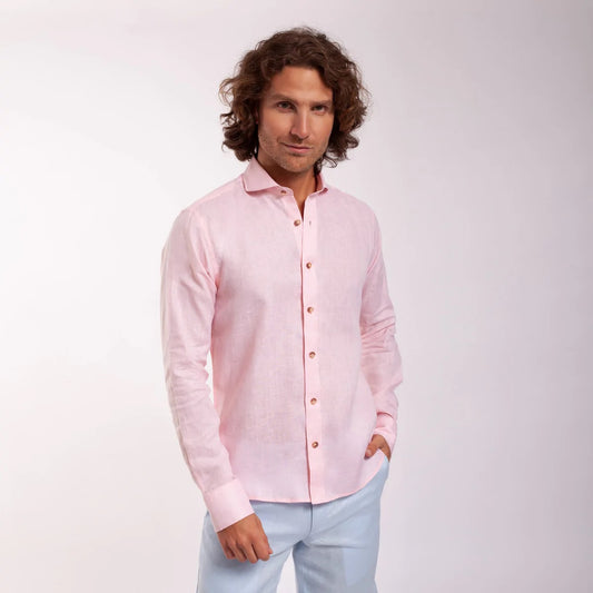 LINEN SHIRT PINK