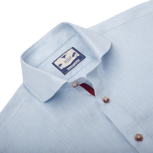 LINEN SHIRT LIGHT BLUE