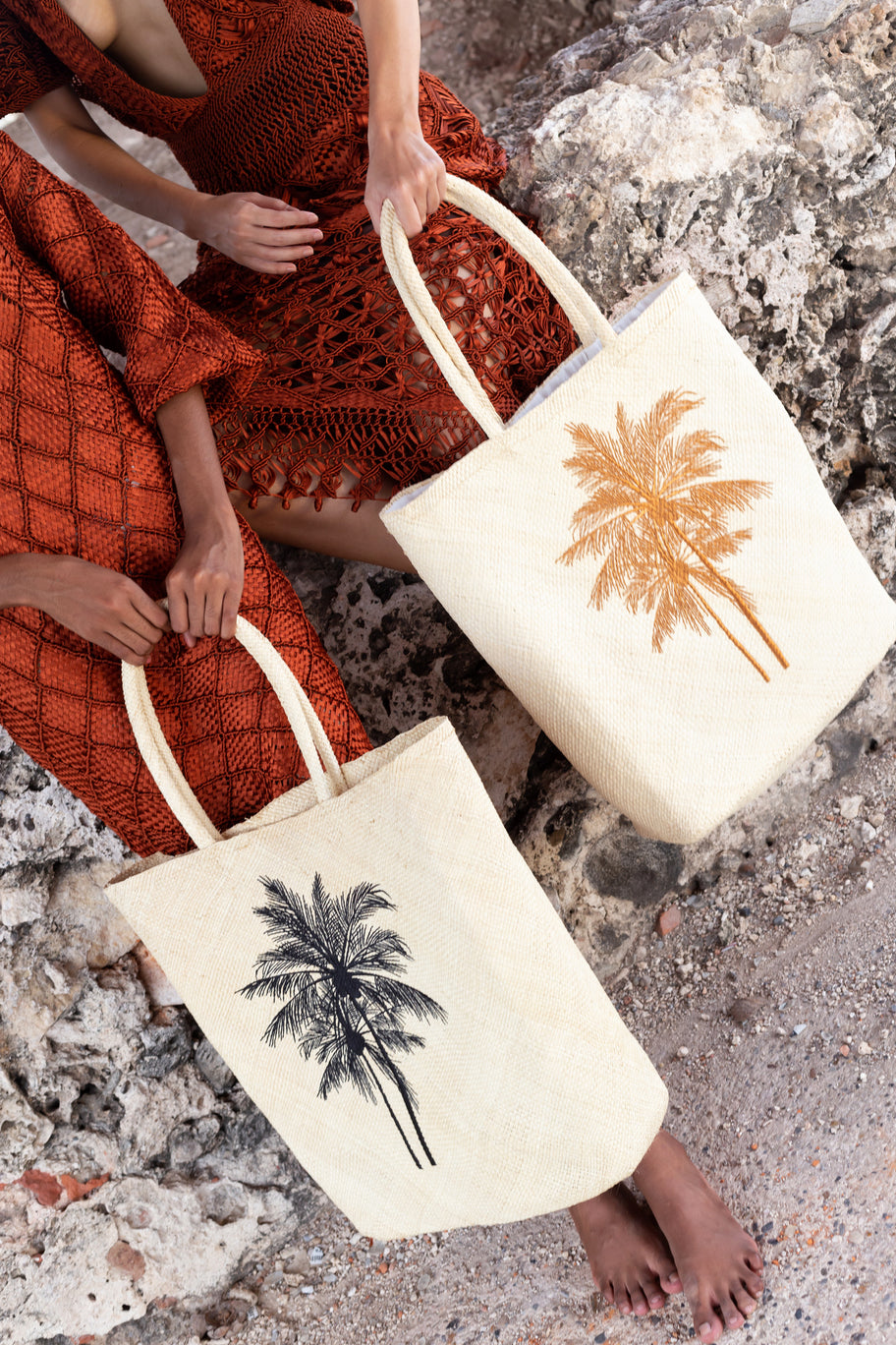 PALM BEACH TOTE BAG OCRE